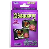Stages Learning Materials Picture Memory Insects and Bugs Card Game Real Photo Concentration Game for Home, Family, Preschool & Kindergarten Education