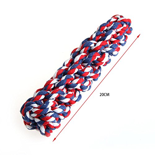 NNDA CO Pet Dog Rope Chew Multicolor Cotton Braided Corn Teeth Cleaning Molar Toy