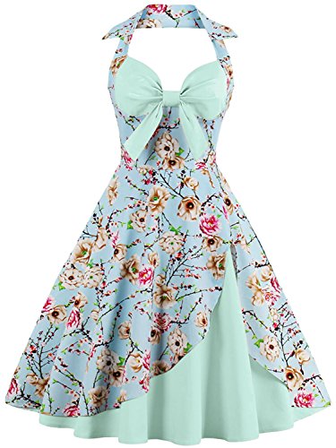 Babyonlinedress Vintage 1950s Dresses Women Rockabilly Wedding Gown,Mint,XL