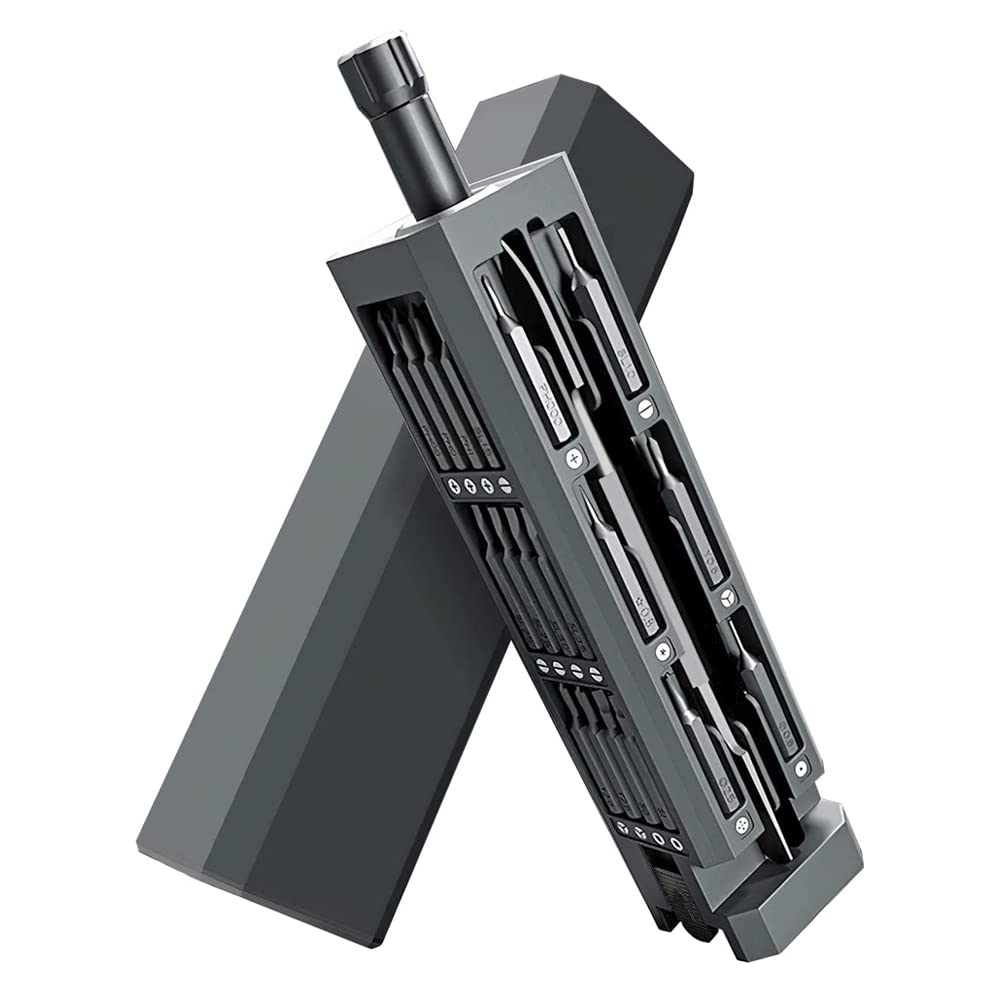 Precision Screwdriver Set, 44-in-1 Small Screwdriver Set with 42 Magnetic Bits Mini Screwdriver Repair Tool Kit with Magnetic Storage for Glasses, Phone, Computer