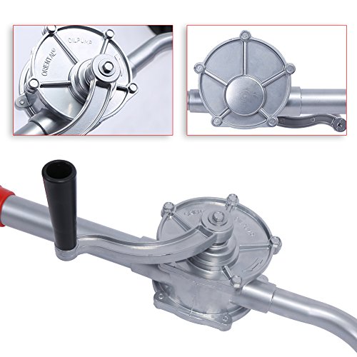 Rotary Pump, 70RPM Aluminum Alloy Hand Crank Oil Drum Pump Pumping Petrol Fuel for Products - Thumbnail 6