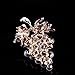 Fablcrew Grape Shape with Man-Made Pearl Pin Brooch Brooch Pin for Silk Scarf Size 3.8×5.4cm