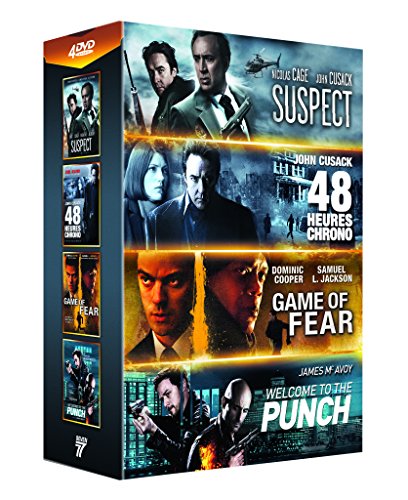 Stars De L'action : Game Of Fear + 48 Heures Chrono + Suspect + Welcome To The Punch - Pack