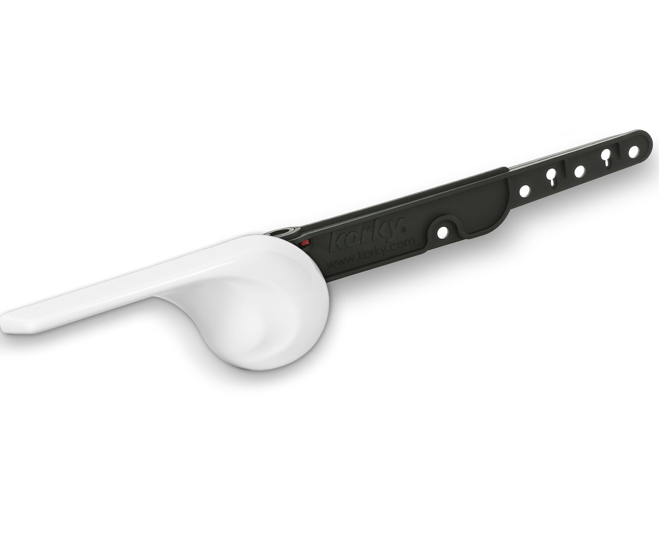 Photo 1 of Korky 6060BP Strongarm Toilet Tank Lever, Classic Style in White - Universal to Fit Front, Angled, Side, Left and Right Mount Toilets