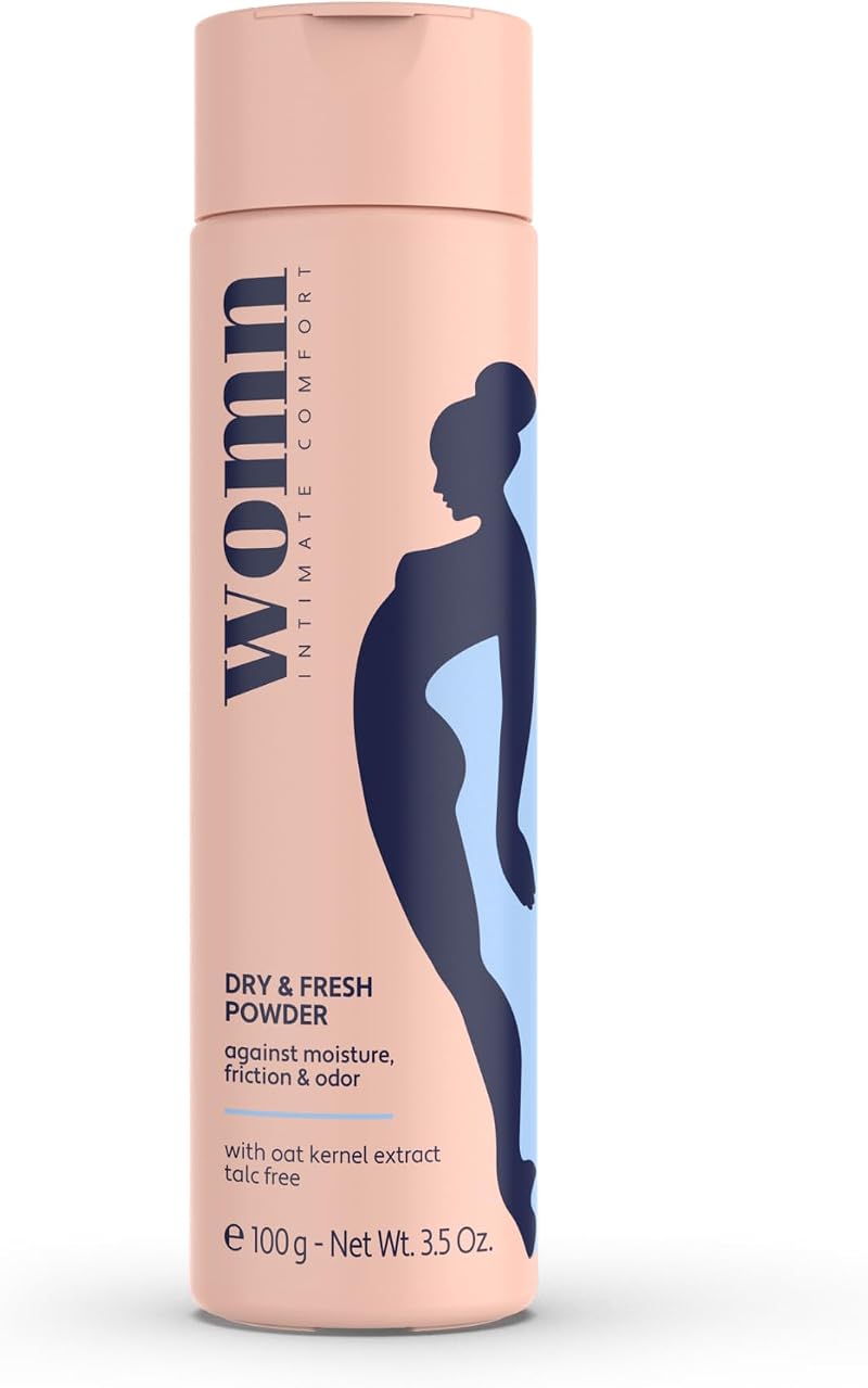 womn Dry & Fresh Powder 100 g Talc-Free Body Powder for Intimate Areas