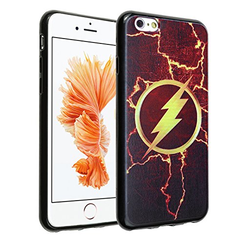 iPhone 6S Case, DURARMOR® FlexArmor [Lifetime Warranty] iPhone 6 Cover Clear DC comics The Flash Flexible Bumper ScratchSafe TPU Ultra Thin Transparent Case Protector Cover for 4.7 inches iPhone 6 6s