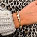 UNY Stainless Steel Cable Wire Bangles Crystal Mosaic Bracelet Bangle for Women Fashion Jewelry
