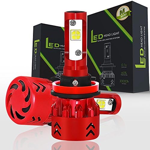 Kit Led Headlight Bulb H11 H8 H9 6000K Auto Bulb CREE-XHP50 LED Chip 60W 9600LM 9-36V IP68 Fan Cooling Mode All in One