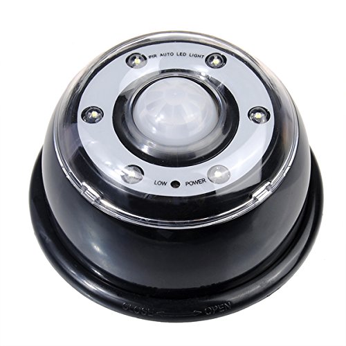6-LED-Bulbs-Pir-Sensor-Motion-Detector-Light-Lamp-Black