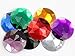 43mm Large Flat Back Round Acrylic Rhinestones Plastic Circle Gems for Costume Making Cosplay Jewels Pro Grade Embelishments - 4 Pieces (Red Ruby H103)