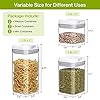 SAWAKE-Airtight-Food-Storage-Containers-with-LidsSet-of-6-Kitchen-Pantry-Cereal-Storage-Containers-Plastic-BPA-Free-Ideal-for-Flour-Rice-CandySnacks-10-Labels-Reusable-Marker SAWAKE Airtight Food Storage Containers with Lids(Set of 6), Kitchen & Pantry Cereal Storage Containers, Plastic BPA Free Ideal for Flour, Rice, Candy,Snacks -10 Labels Reusable & Marker
