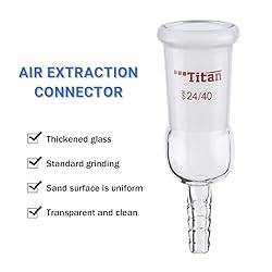 ADAMAS-BETA Glass Straight Inlet Adapter with 24/40