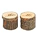 Tinksky 2pcs Wedding Ring Box Wooden Printed Mr Mrs Shabby Chic Ring Box Valentine's Day Gift Box