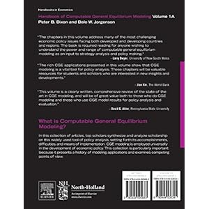 Handbook of Computable General Equilibrium Modeling, Volume 1A (Handbooks in Economics)
