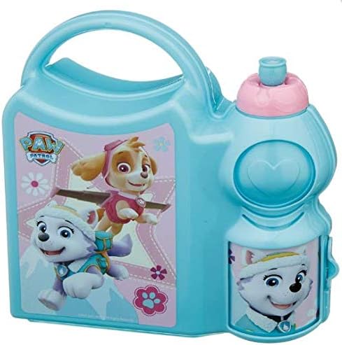 Kids Girls Boys Paw Patrol Combo Hard Lunch Box Set with Water Drink Bottle School Nursery Food Storage Container Travelling Nursery