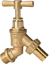 Tech Traders Garden Brass Water Bib Tap with Wall Plate 1/2 BSP view 3