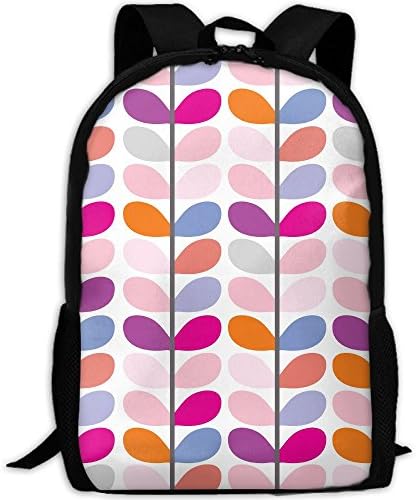Adult Backpack Travel Hiking Leaf Colorful School Multipurpose Laptop Bags Stylish Durable Daypacks