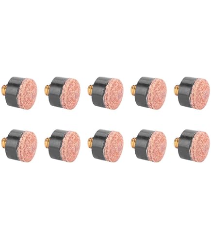 Lot De 12 Embouts De Queue De Billard En Cuir Marron – Vissables, 12 Mm, Remplacement Durable, Pour Tous Niveaux