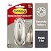 Command Large Traditional Hook, Brushed Nickel, Holds 5 lbs, 1 hook, 2 strips (17053BN-ES) primary
