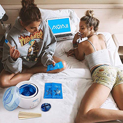 Home Waxing Warmer Kit, AVAII Hair Removal Brazilian Bikini Hard Wax Target for Eyebrows Lip Facial Legs Women Men - Thumbnail 5