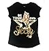 JoJo Siwa Be Your Own Star Black and Gold Fashion T-Shirt (Small 6/6X)