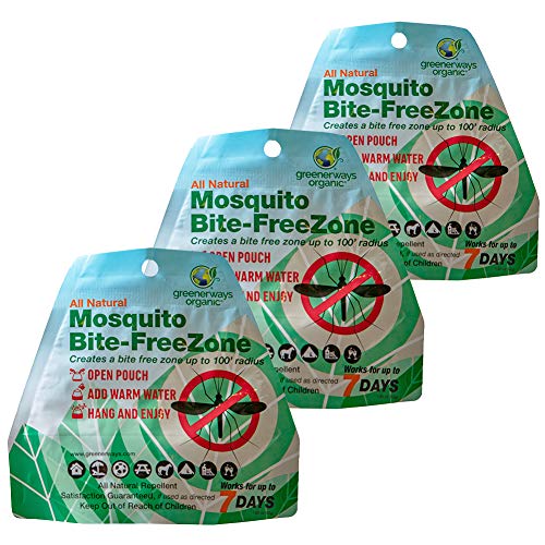Greenerways Organic Mosquito Repellent Zone New Improved Formula
