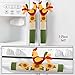 Rooster and Sunflower Appliance Handle Covers - Set of 3, Red