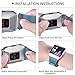Tobfit Compatible with Fitbit Ionic Bands, Soft TPU Sport Arm Wristband Accessories for Women Men, Large, Black, Slate