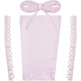 GORGECRAFT 4Pcs Satin Corset Kit Women Wedding Dress Zipper Replacement Adjustable Corset Back Kit Lace-Up Satin Ribbon Ties for Formal Prom Dress Strap Wedding Evening Gown Accessories Pink