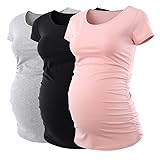 Liu & Qu Womens Maternity Classic Side Ruched