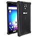 BLU R1 HD Case, POETIC Affinity Series Premium Thin/No Bulk/Slim fit/Clear/Dual Material Protective Bumper Case for BLU R1 HD (2016) Black/Clear