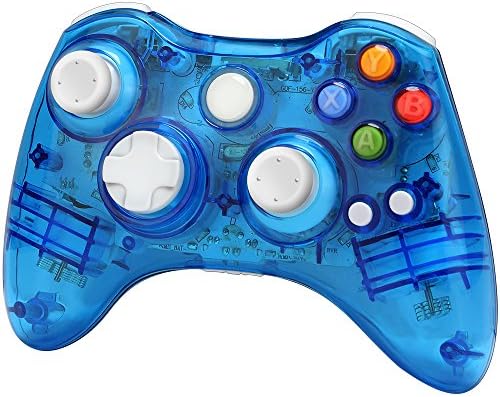 Xbox 360 Wireless Controller Zoewal FA03 Wireless Game Pad Controller for Windows & Xbox 360 Console-Blue (Third-party manufacturing)