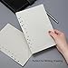 A5 Refills Grid,VASCHY 135 Sheet/270Page A5 6-Holes Acid Free 100GSM Refill Paper for Journal Refillable Notebooks Diaries