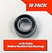 Apex RC Products 10 Pack 4x8x3mm Rubber Shielded Ball Bearings MR84-2RS 1910R