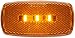 Optronics MCL32ABS Surface Mount LED Marker Clearance Light with Reflex, Amber
