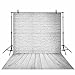Funnytree 3x5ft Vinyl Photography Background Backdrops Pure White Brick Wall Board Child Baby Shower Photo Studio Prop Photobooth Photoshoot