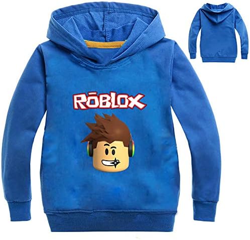 Boys Kids Roblox Thin Soft Comfortable Hoodie Hooded Sweatshirt
