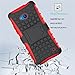 Sophmy Hybrid Dual Layer Armor Protective Case Cover with Kickstand red