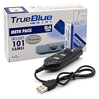 The perseids True Blue Mini Meth Pack USB Flash Drives 64GB Game Memory Stick with 4-Port Hub for Playstation Classic - Includes 101 Games (Meth Pack)