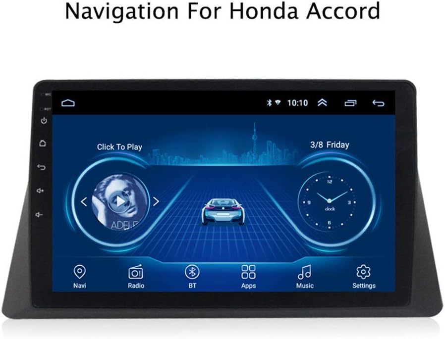 Android Car Navigation Stereo for Honda Accord 2008-2013 Entertainment Multimedia Radio,Wifi/BT Tethering Internet,Support Steering Wheel Control Full Touch 1024X600