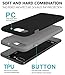 TOZO for iPhone 7 Plus Case ARMOR Series Football Pattern Texture Soft Touch Anti-Slip Grip [Shock Proof] Ultra Rugged Dual Layer Protect Case for iPhone 7 Plus 5.5 inch, [Gray+Black]