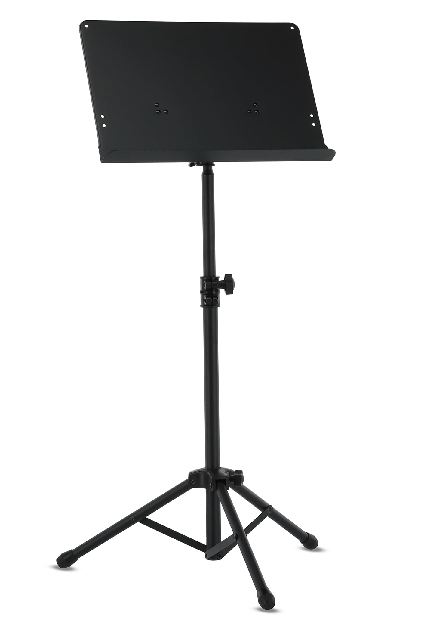 GEWA Orchestra Music Stand - Metal - Foldable - Solid Plate and Removable - ABS and Tube Joint - Height 67-120 cm - Weight 3.8 kg - Black