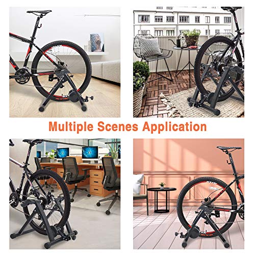 Livebest Magnetic Bicycle Stationary Stand,Indoor Bike Trainer Exercise Machine with 26" Wheel