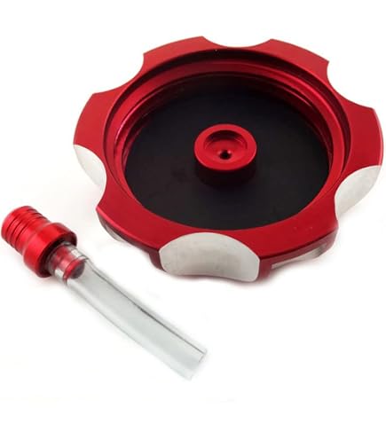 thumbnail image 2 of Billet Aluminum Gas Tank Cap With Vent Hose - Fits Honda TRX450R, TRX400EX, XR250R, CRF Models & More 2 of 10