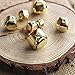 Outuxed 100Pcs 1 Inch Jingle Bells Christmas Craft Bells for Festival Decoration with 20m Red Cord, Gold and Sliver