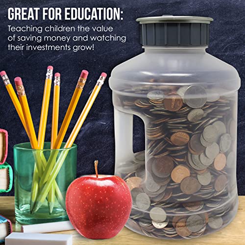 Jumbo Digital Coin Counter Bank Extra Large Savings Jar for Pennies