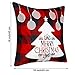Jetec 4 Pieces Christmas Decorative Pillow Cover Buffalo Plaid Sofa Back Throw Cushion Cover for Winter Christmas Thanksgiving Day Home Decoration, 18 by 18 Inches (Chic Color)