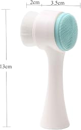 XZYZYW 2-in-1 Facial Cleansing Brush Silicone Manual Deep Clean Skin Exfoliate view 3