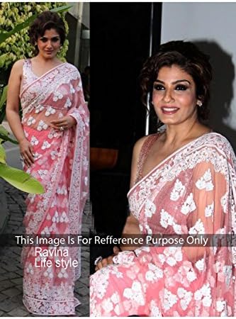 Indian Trends Designer PINK NET Bollywood Replica Saree Sari T2206