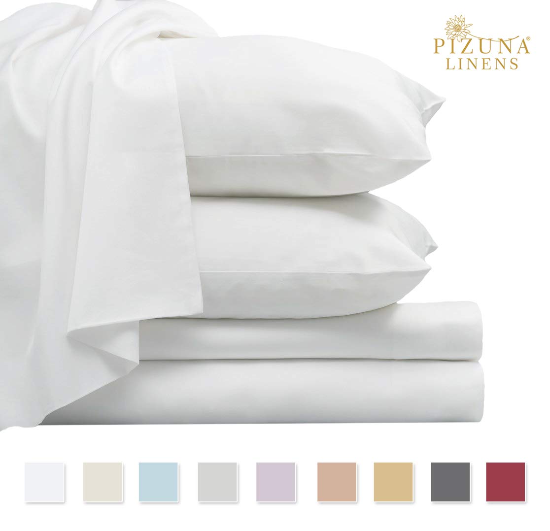 Luxurious 800 Thread Count Cotton Queen Sheets Set White